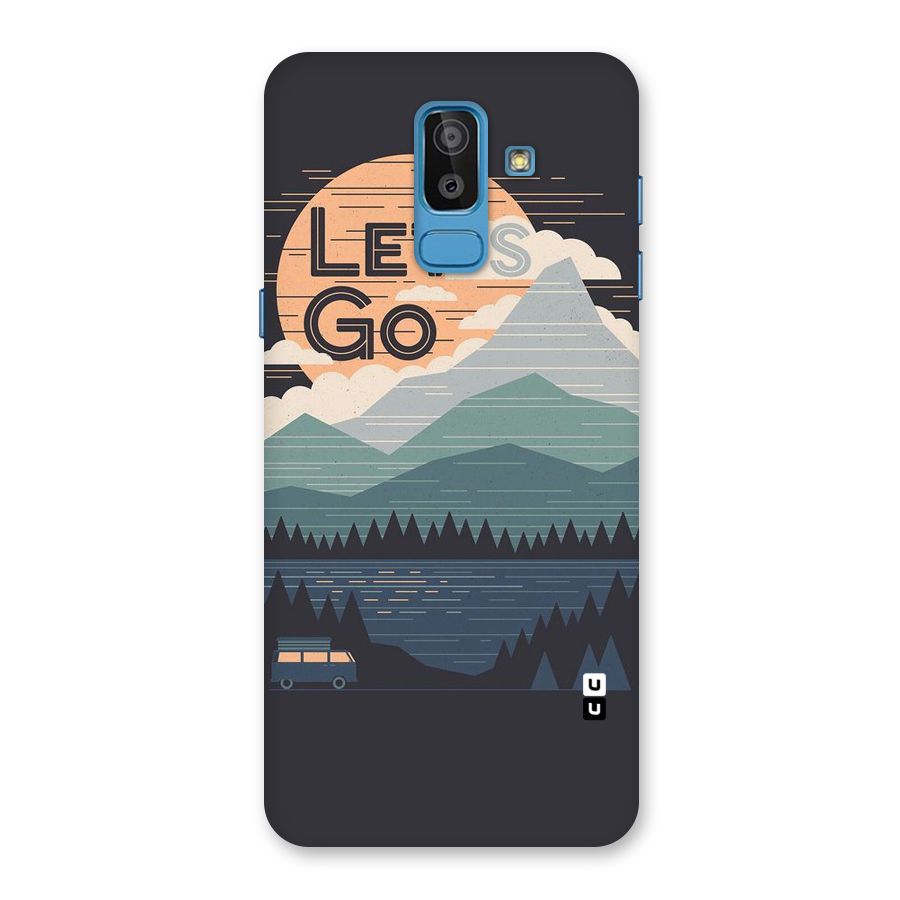 Abstract Travel Back Case for Galaxy J8