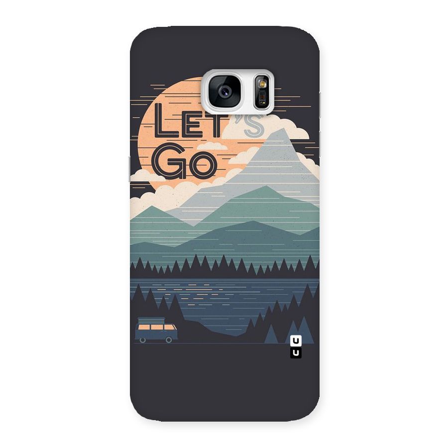 Abstract Travel Back Case for Galaxy S7 Edge