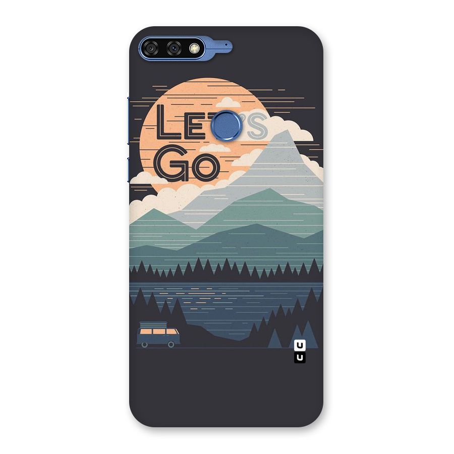 Abstract Travel Back Case for Honor 7C
