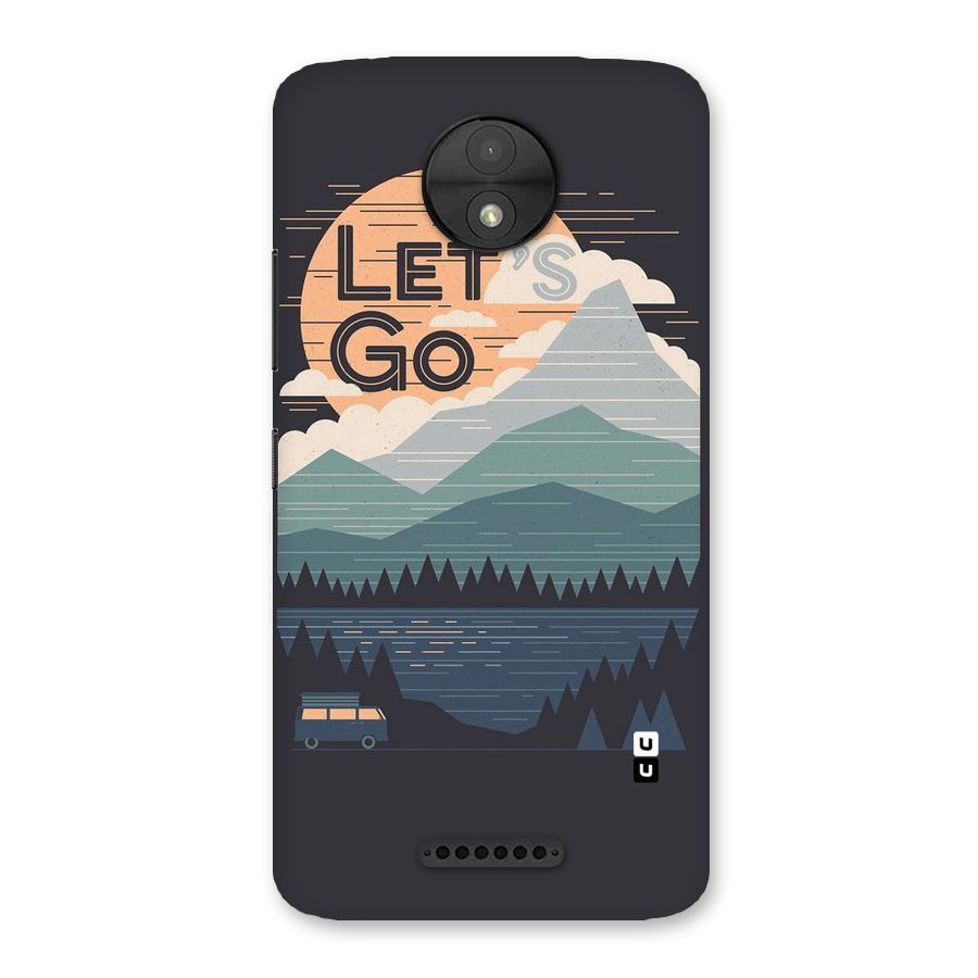 Abstract Travel Back Case for Moto C