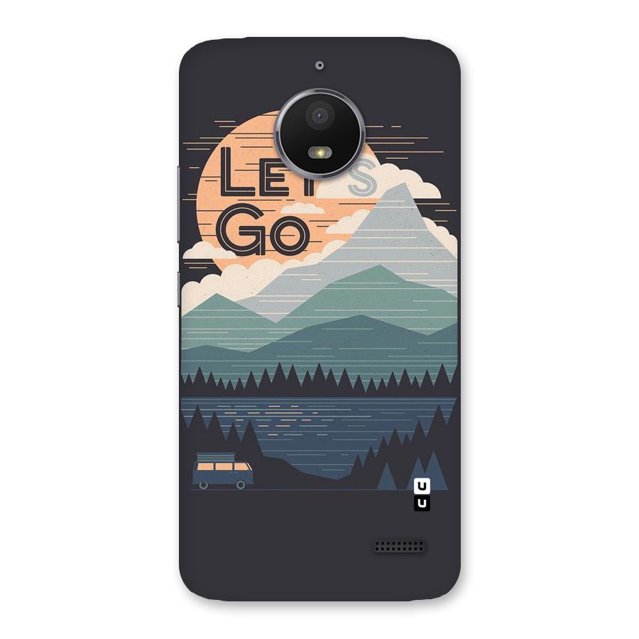 Abstract Travel Back Case for Moto E4