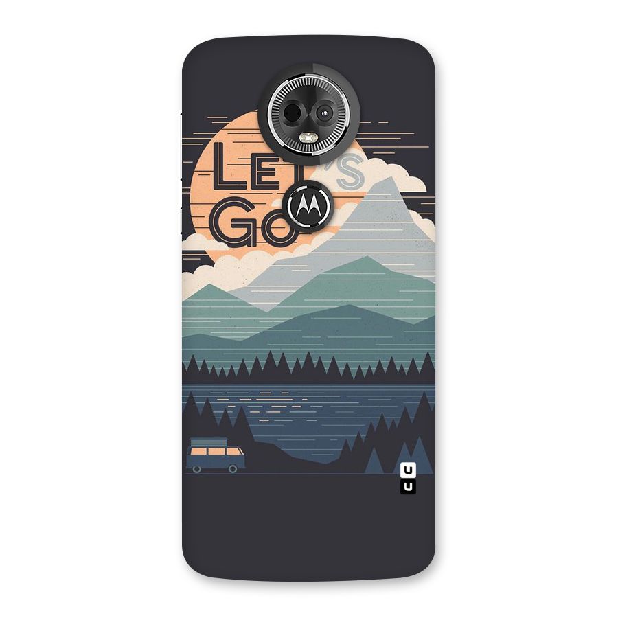 Abstract Travel Back Case for Moto E5 Plus