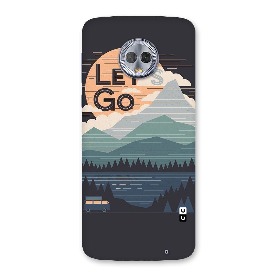 Abstract Travel Back Case for Moto G6 Plus