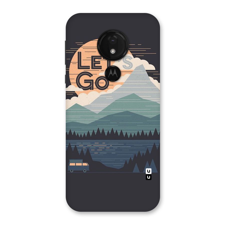 Abstract Travel Back Case for Moto G7 Power