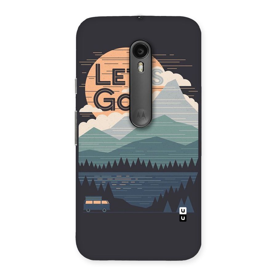 Abstract Travel Back Case for Moto G Turbo