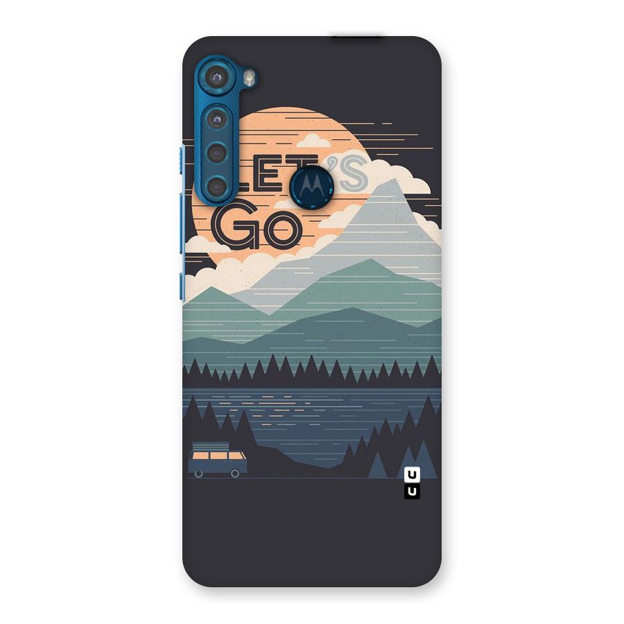 Abstract Travel Back Case for Motorola One Fusion Plus