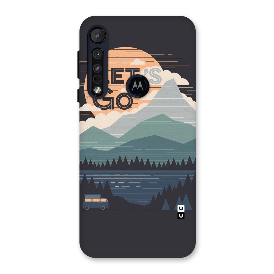 Abstract Travel Back Case for Motorola One Macro