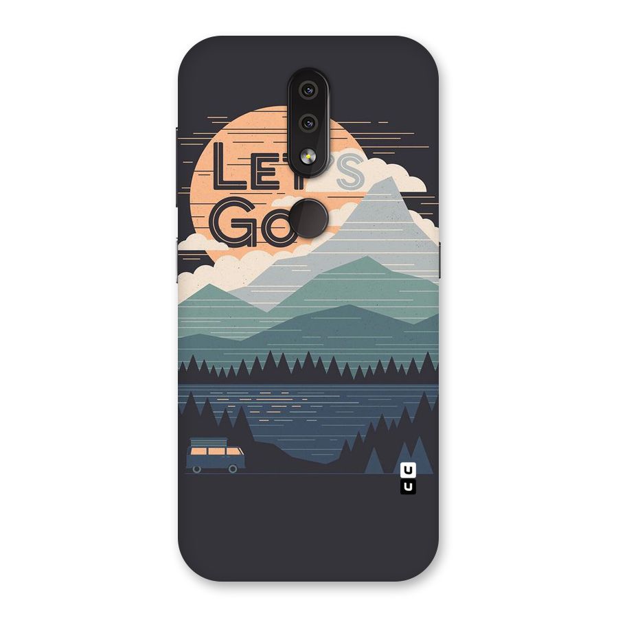 Abstract Travel Back Case for Nokia 4.2