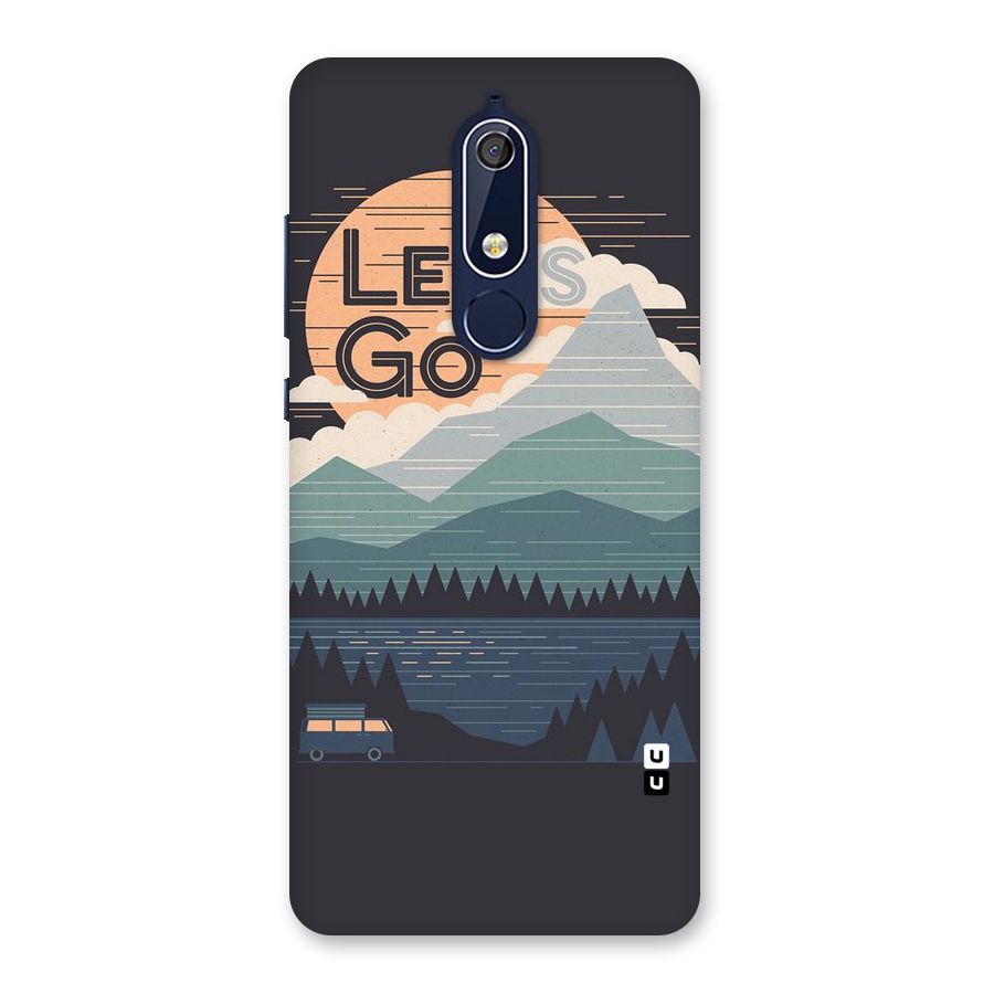 Abstract Travel Back Case for Nokia 5.1