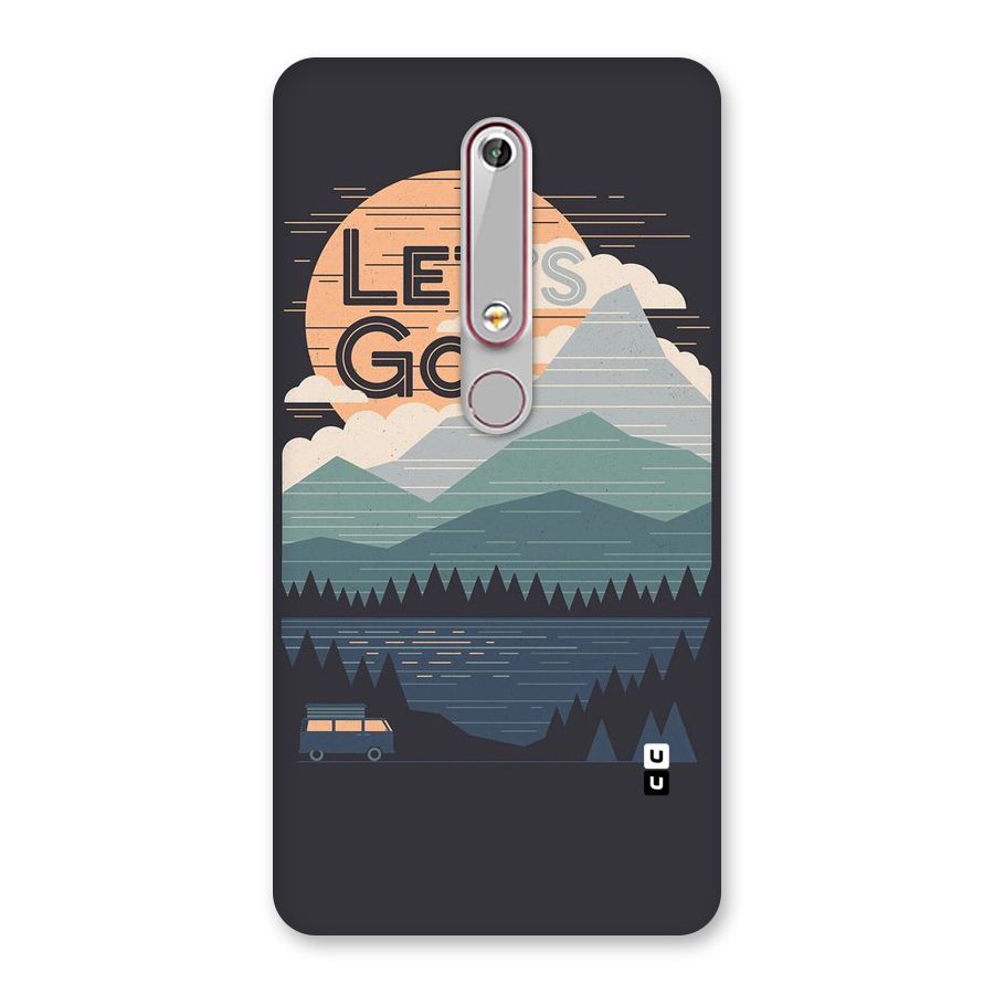 Abstract Travel Back Case for Nokia 6.1
