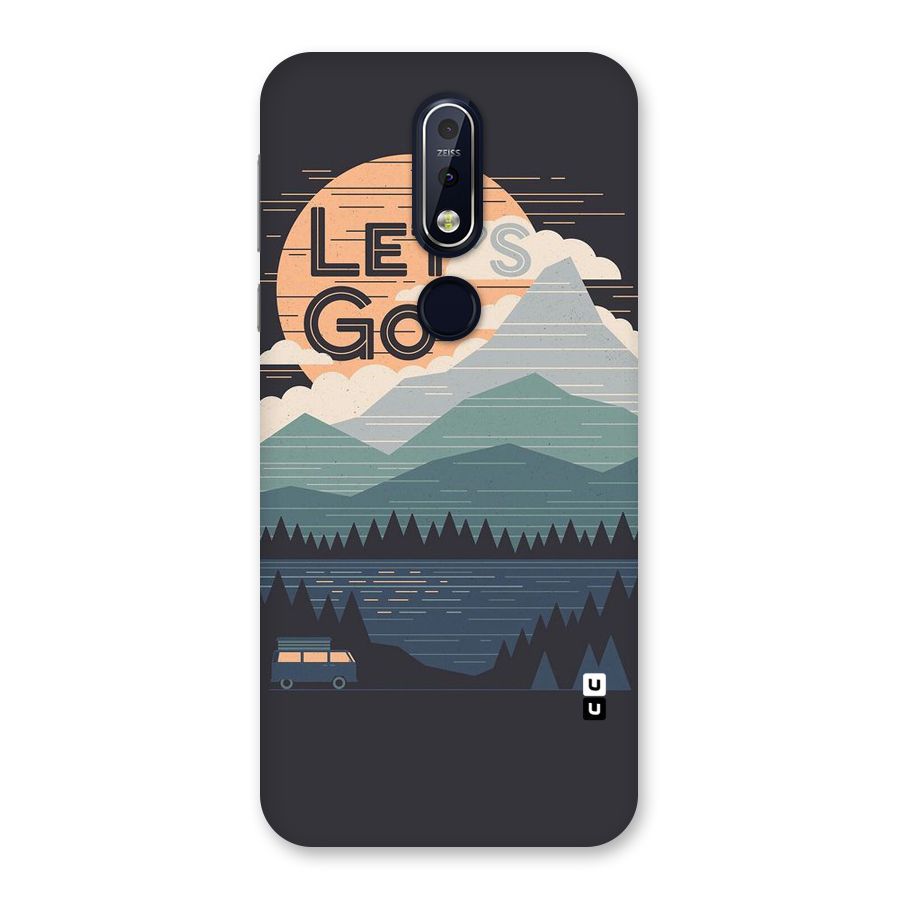 Abstract Travel Back Case for Nokia 7.1