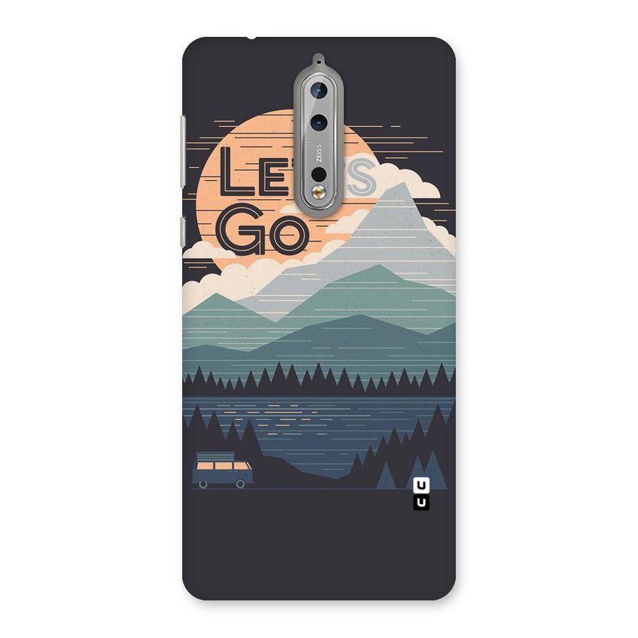 Abstract Travel Back Case for Nokia 8