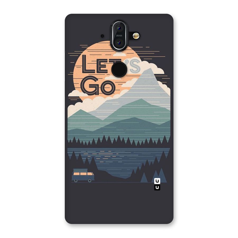 Abstract Travel Back Case for Nokia 8 Sirocco