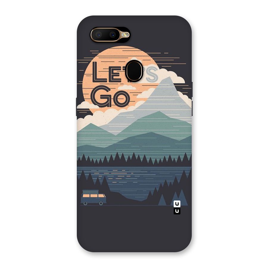 Abstract Travel Back Case for Oppo A5s