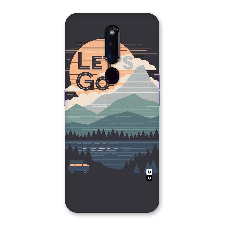 Abstract Travel Back Case for Oppo F11 Pro