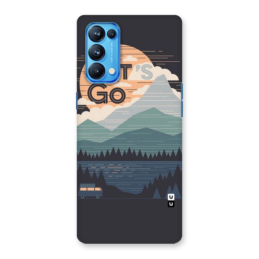Abstract Travel Back Case for Oppo Reno5 Pro 5G