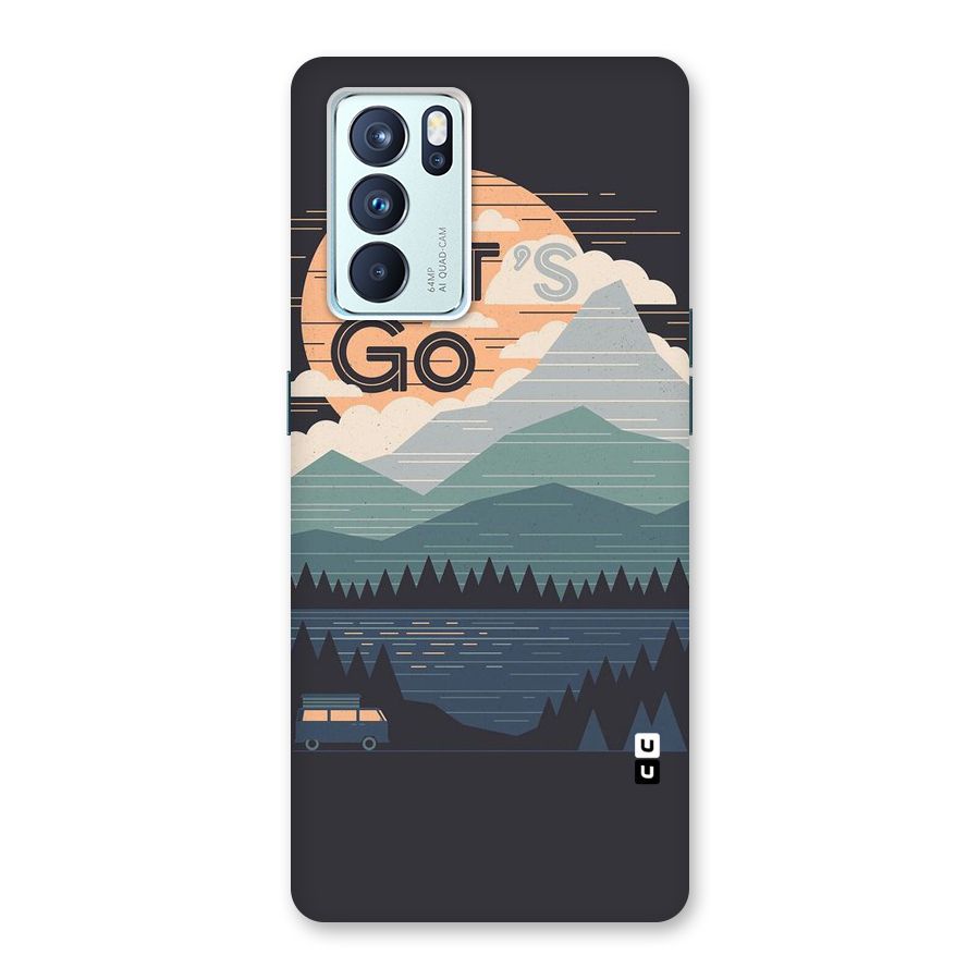 Abstract Travel Back Case for Oppo Reno6 Pro 5G