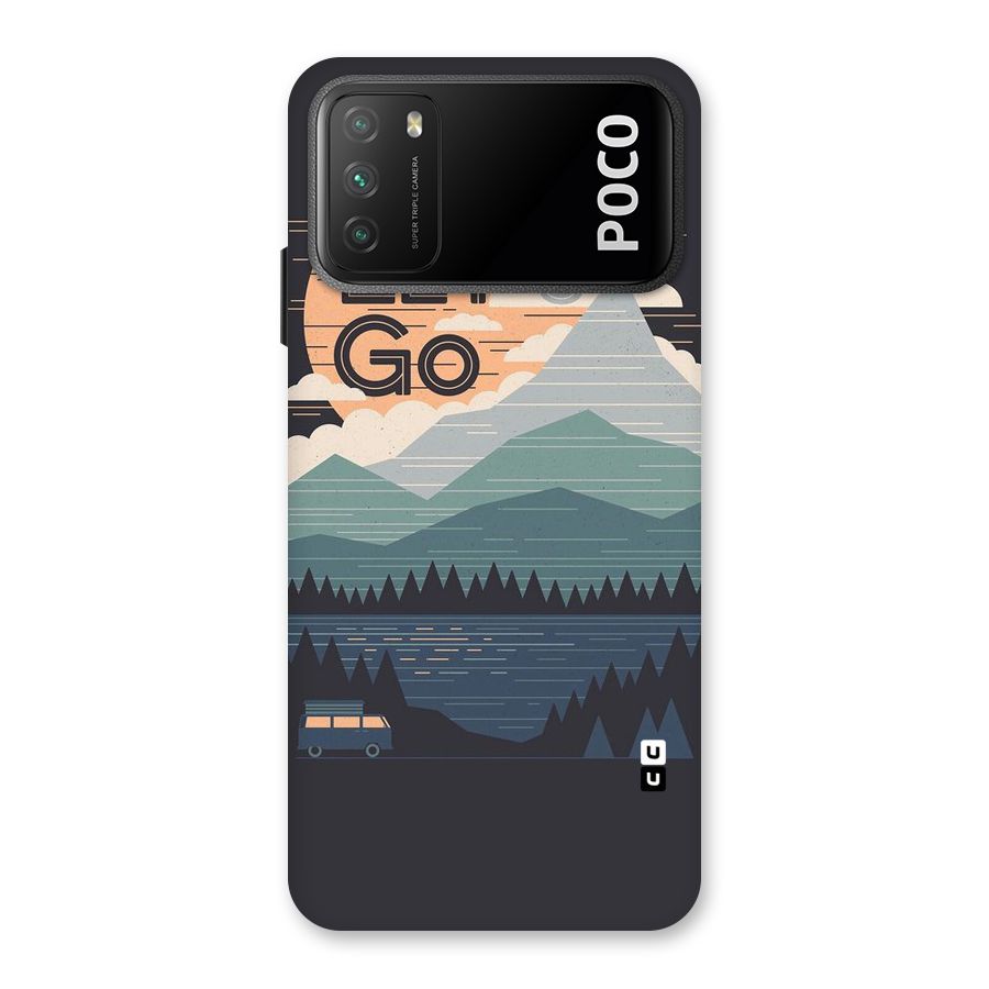 Abstract Travel Back Case for Poco M3
