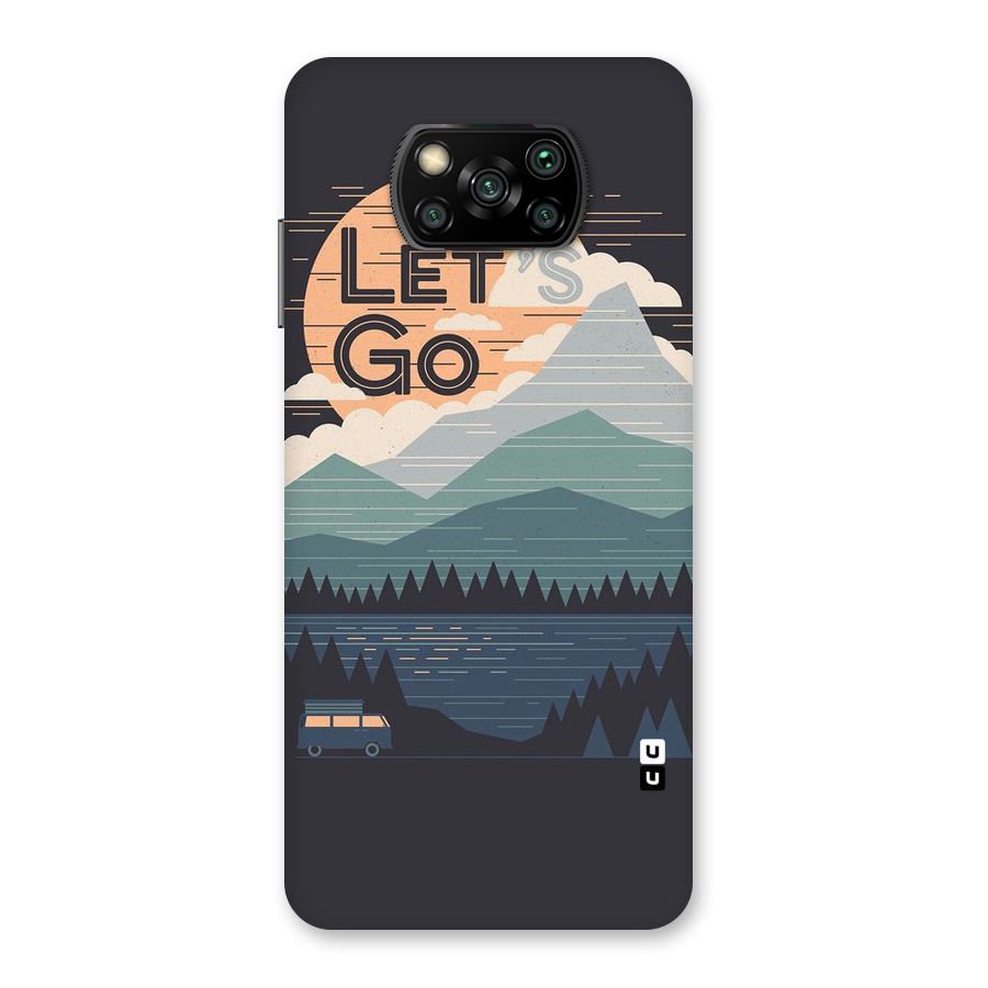 Abstract Travel Back Case for Poco X3