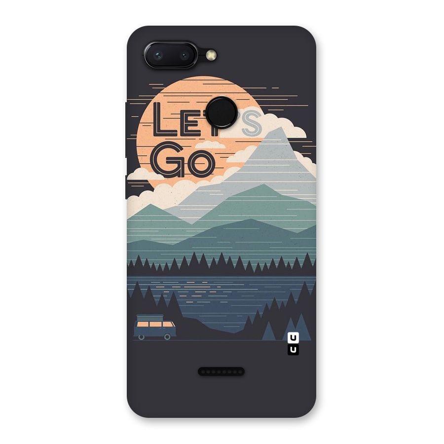 Abstract Travel Back Case for Redmi 6