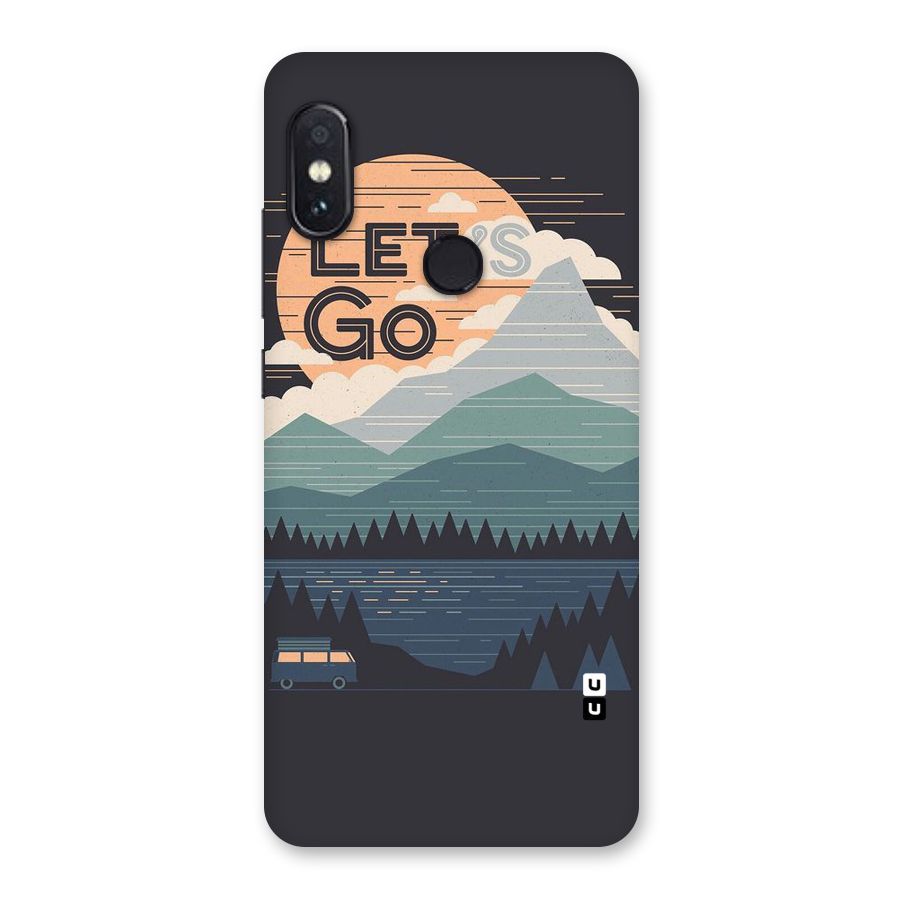 Abstract Travel Back Case for Redmi Note 5 Pro