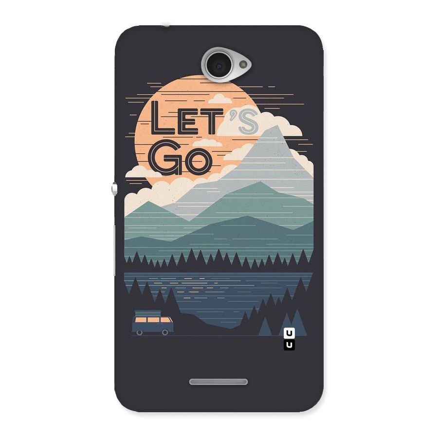 Abstract Travel Back Case for Sony Xperia E4