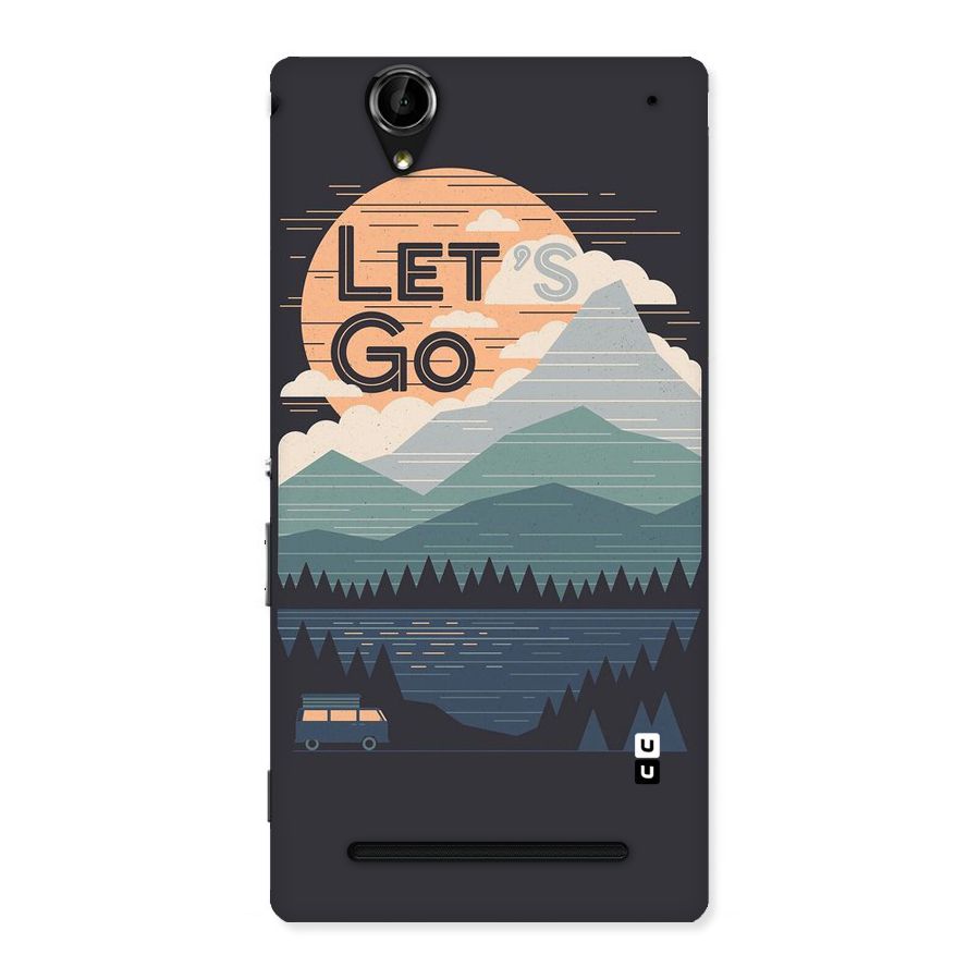 Abstract Travel Back Case for Sony Xperia T2