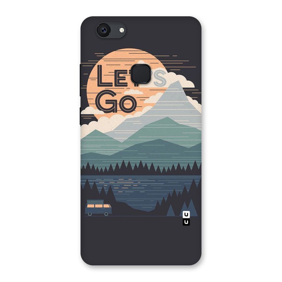 Abstract Travel Back Case for Vivo V7 Plus