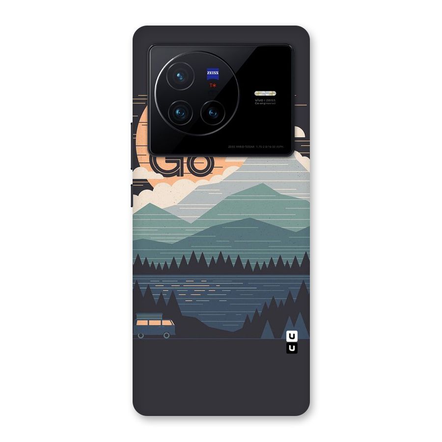 Abstract Travel Back Case for Vivo X80