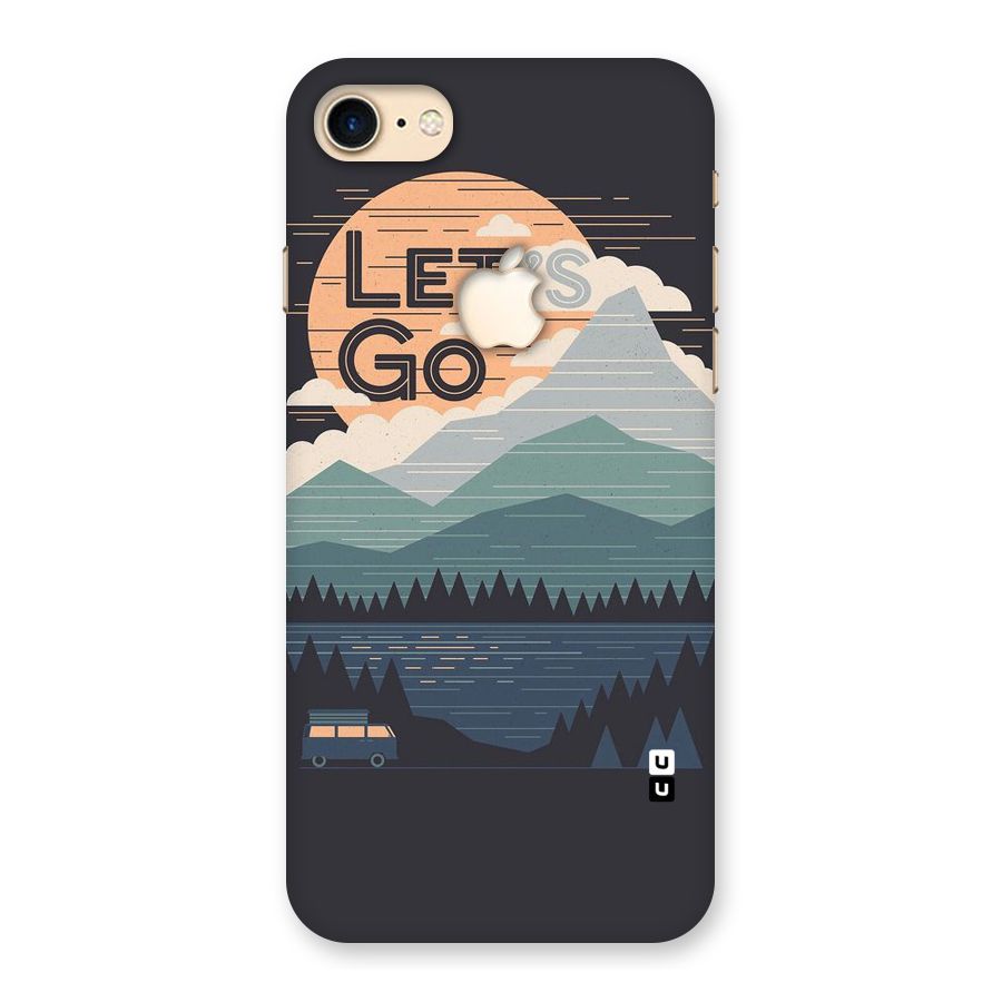 Abstract Travel Back Case for iPhone 7 Apple Cut