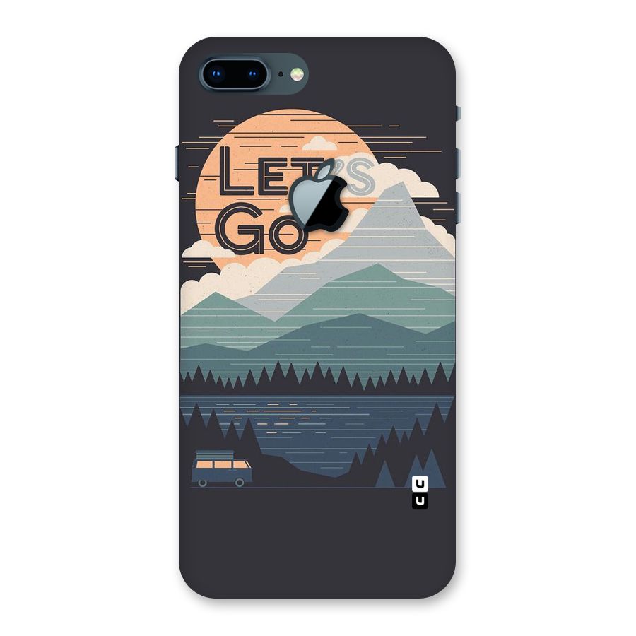 Abstract Travel Back Case for iPhone 7 Plus Apple Cut