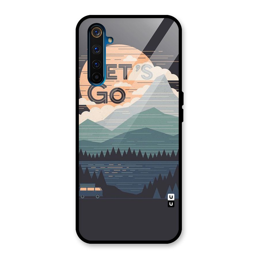 Abstract Travel Glass Back Case for Realme 6 Pro