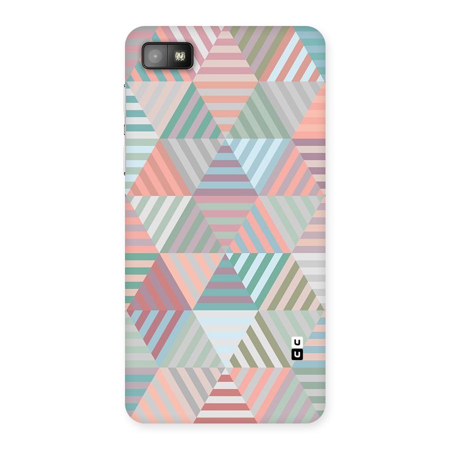 Abstract Triangle Lines Back Case for Blackberry Z10