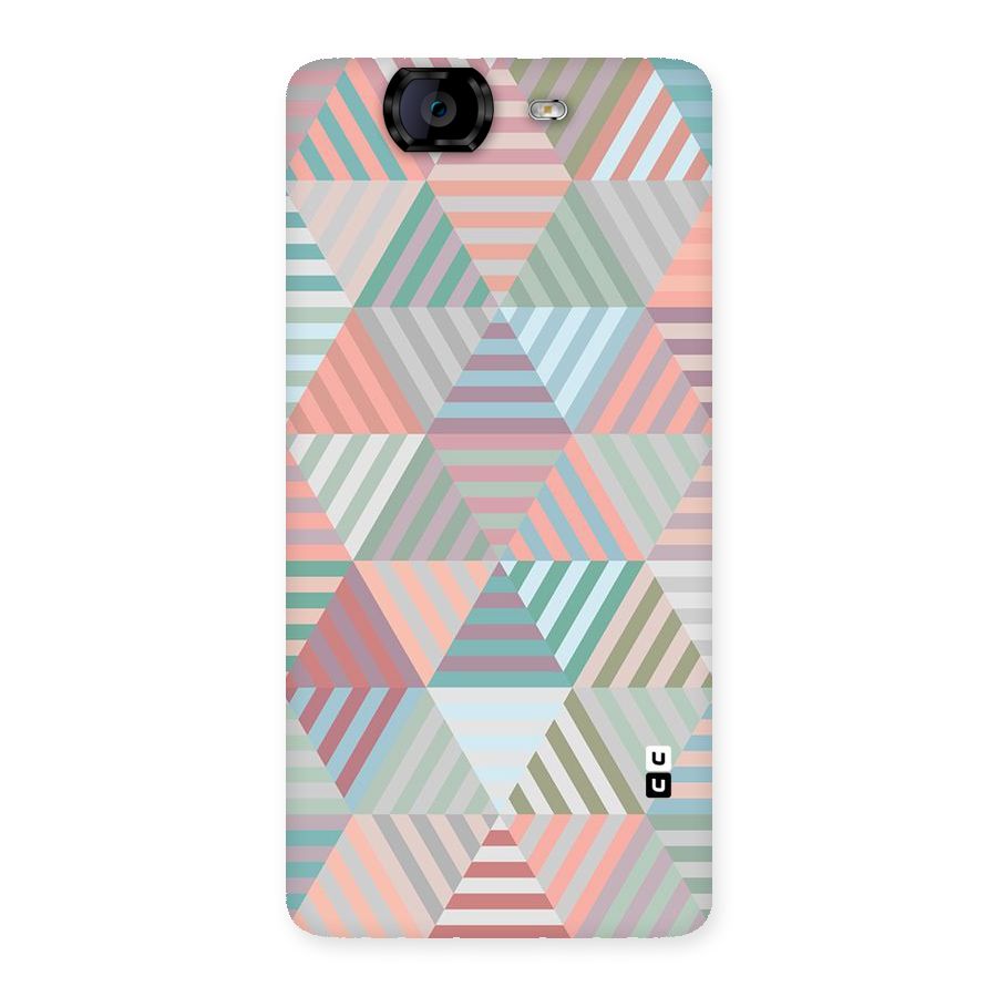 Abstract Triangle Lines Back Case for Canvas Knight A350