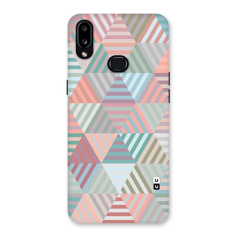 Abstract Triangle Lines Back Case for Galaxy A10s