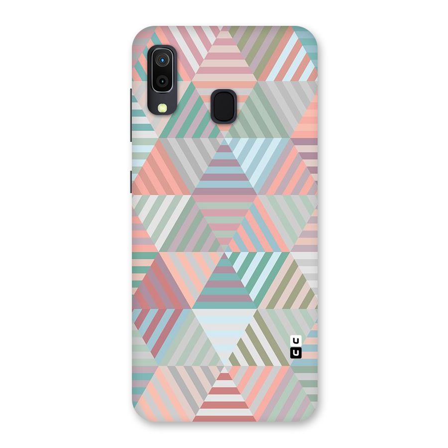 Abstract Triangle Lines Back Case for Galaxy A20