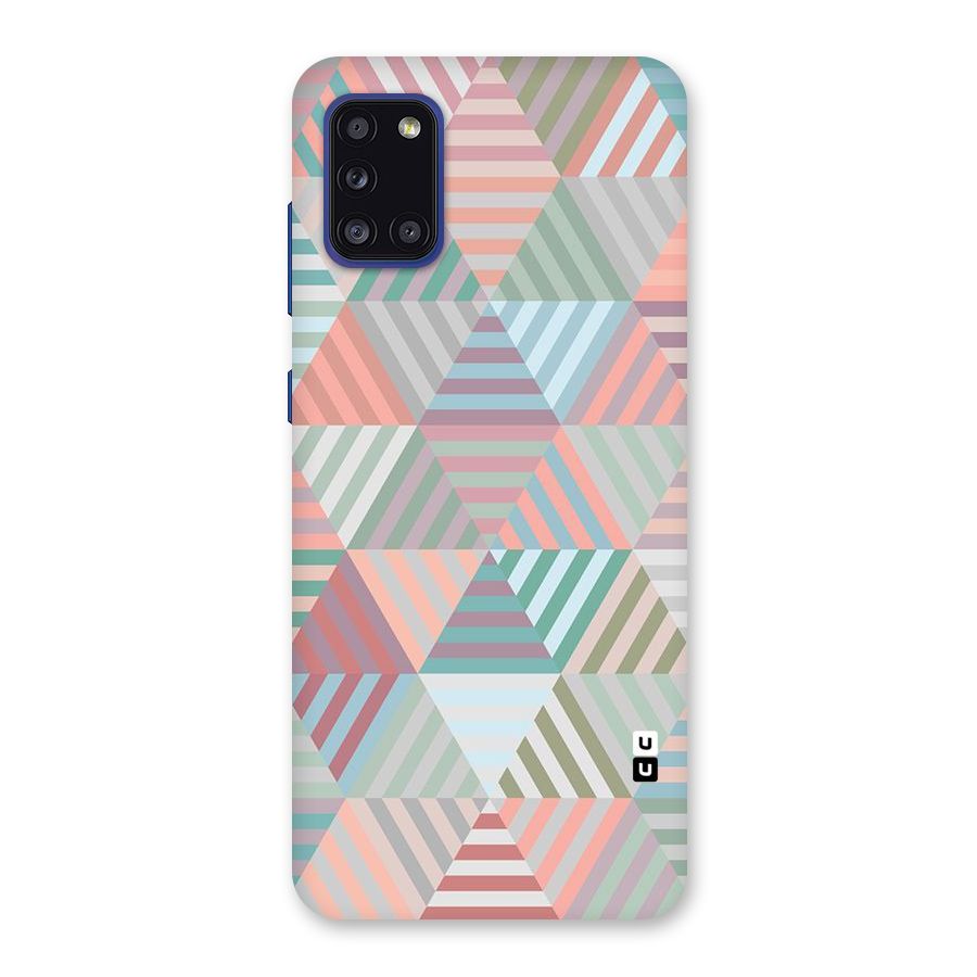 Abstract Triangle Lines Back Case for Galaxy A31