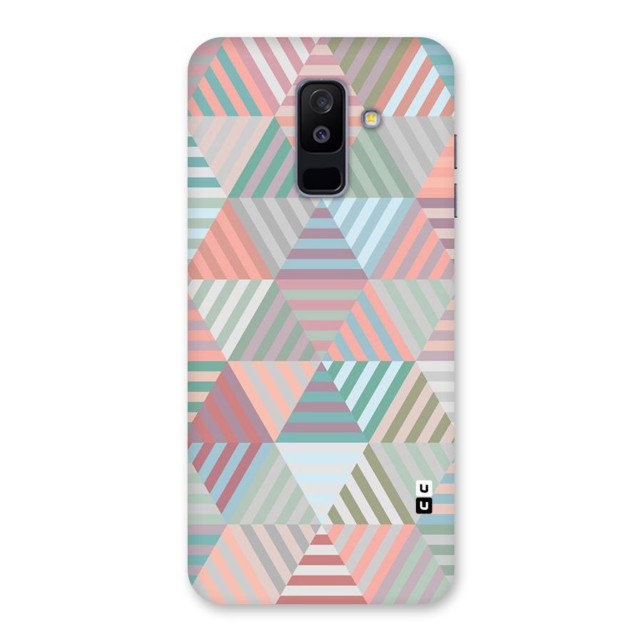 Abstract Triangle Lines Back Case for Galaxy A6 Plus