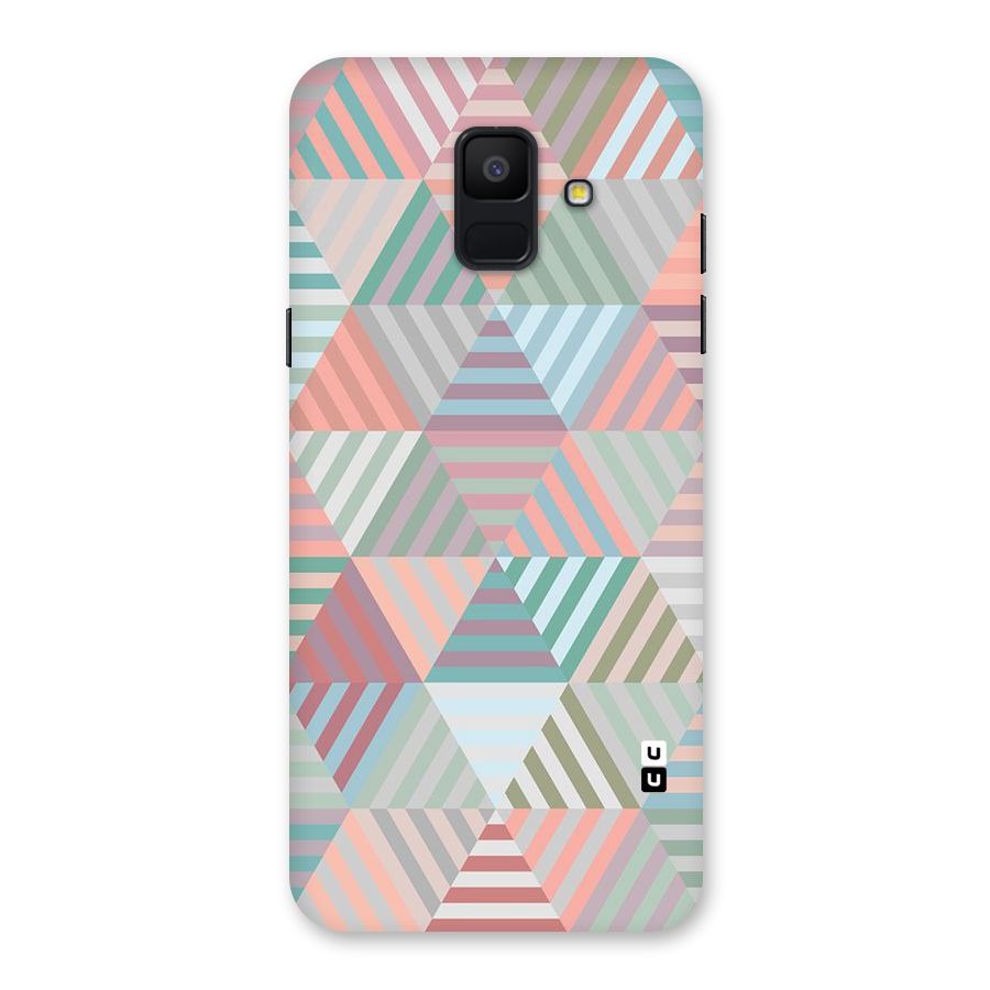 Abstract Triangle Lines Back Case for Galaxy A6 (2018)