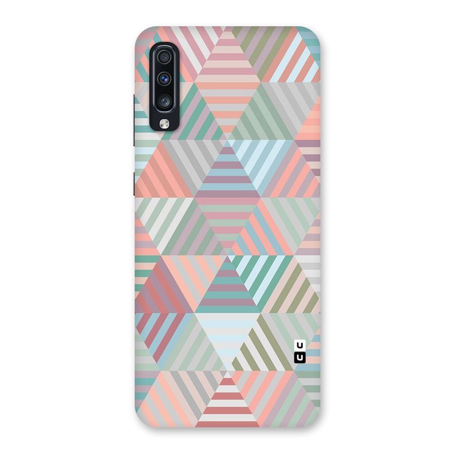 Abstract Triangle Lines Back Case for Galaxy A70s