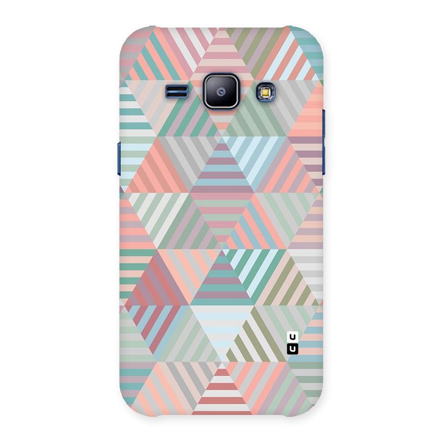 Abstract Triangle Lines Back Case for Galaxy J1