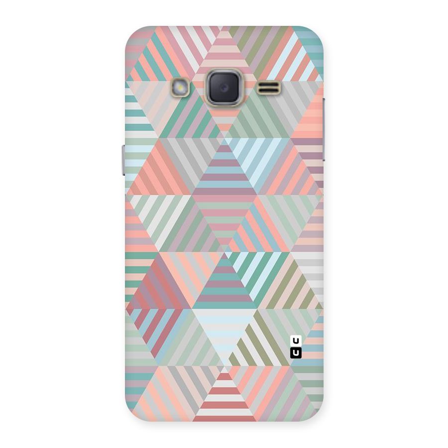 Abstract Triangle Lines Back Case for Galaxy J2