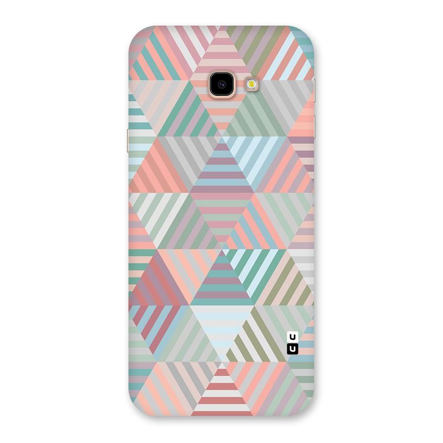 Abstract Triangle Lines Back Case for Galaxy J4 Plus