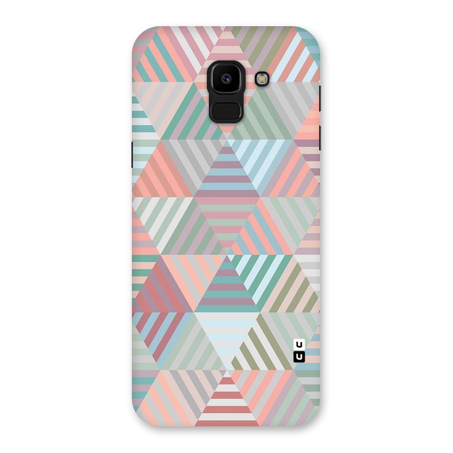 Abstract Triangle Lines Back Case for Galaxy J6