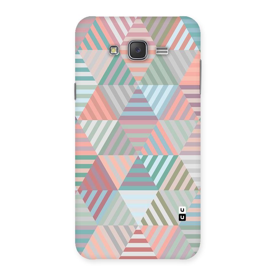 Abstract Triangle Lines Back Case for Galaxy J7