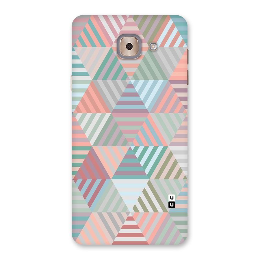 Abstract Triangle Lines Back Case for Galaxy J7 Max