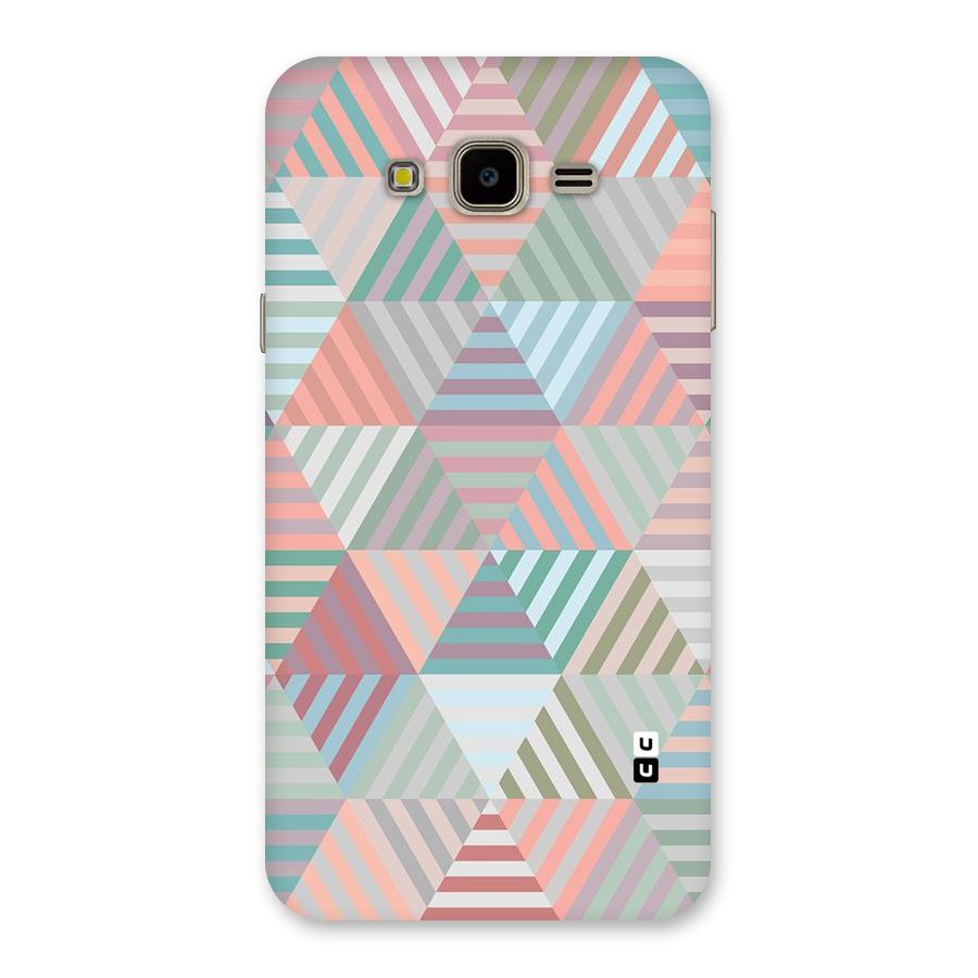 Abstract Triangle Lines Back Case for Galaxy J7 Nxt
