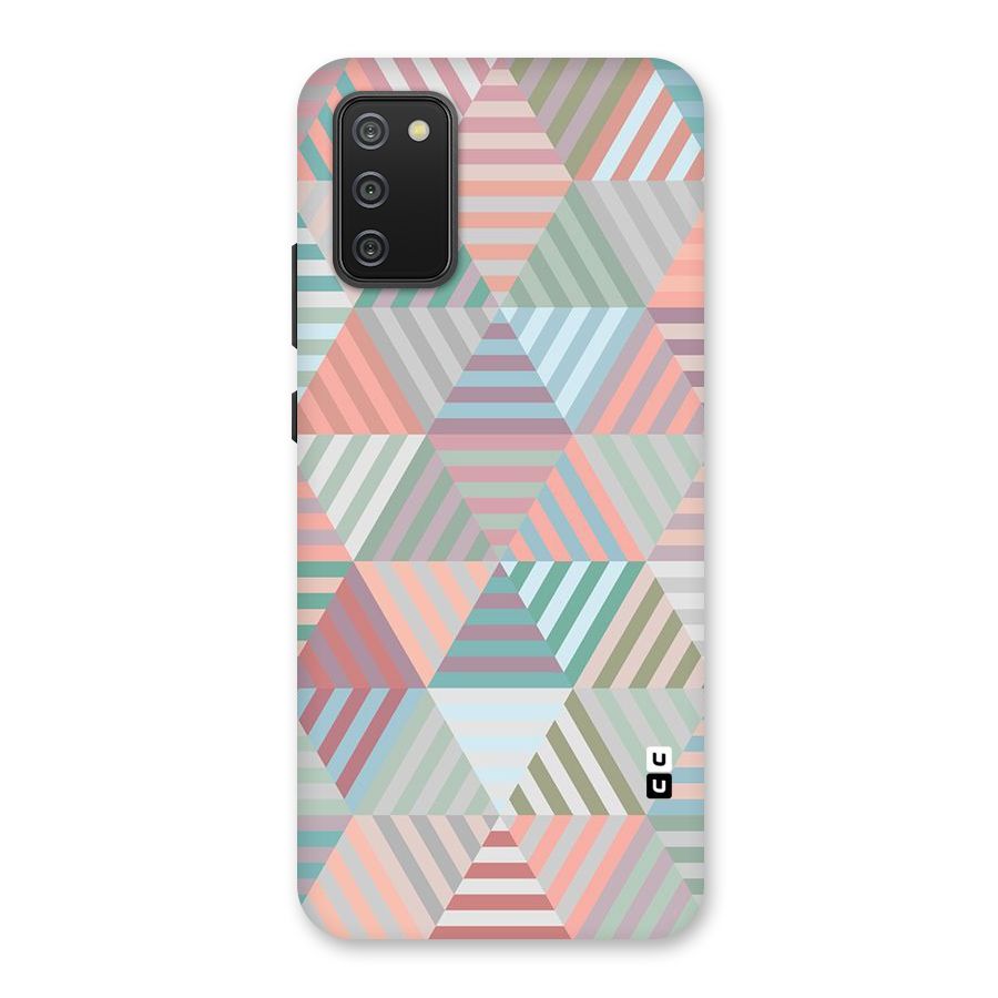 Abstract Triangle Lines Back Case for Galaxy M02s