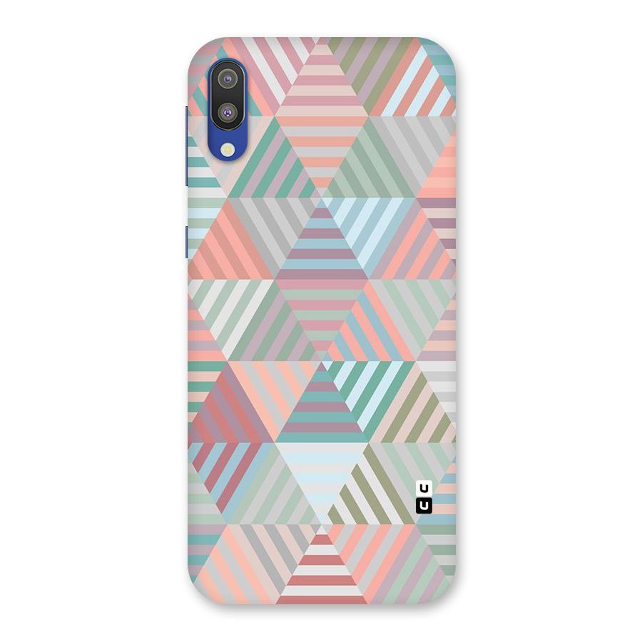Abstract Triangle Lines Back Case for Galaxy M10