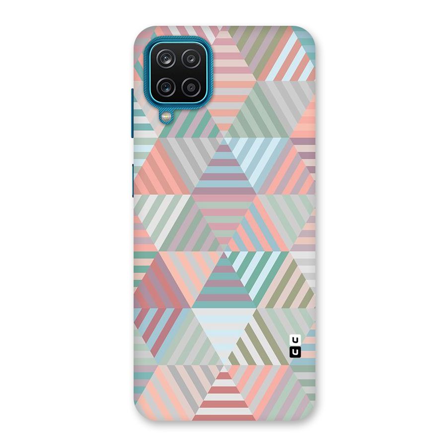Abstract Triangle Lines Back Case for Galaxy M12
